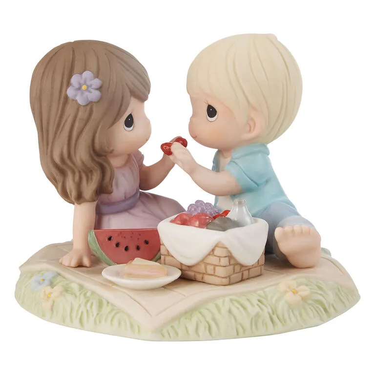 Precious Moments Every Day With You Is A Picnic Couple Figurine, 4.02" 3 Precious Moments Every Day With You Is A Picnic Couple Figurine, 4.02"
