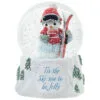 Precious Moments ‘Tis The Ski-Son To Be Jolly Musical Snow Globe, 5.7" -Hallmark shop Precious Moments Snowman With Skis Snow Globe 231103 01