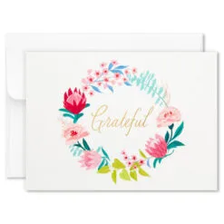 Hallmark Pretty Floral Assorted Blank Thank-You Notes, Box Of 24 -Hallmark shop Pretty Floral Assorted Blank ThankYou Notes in Box 1499TYN2424 05
