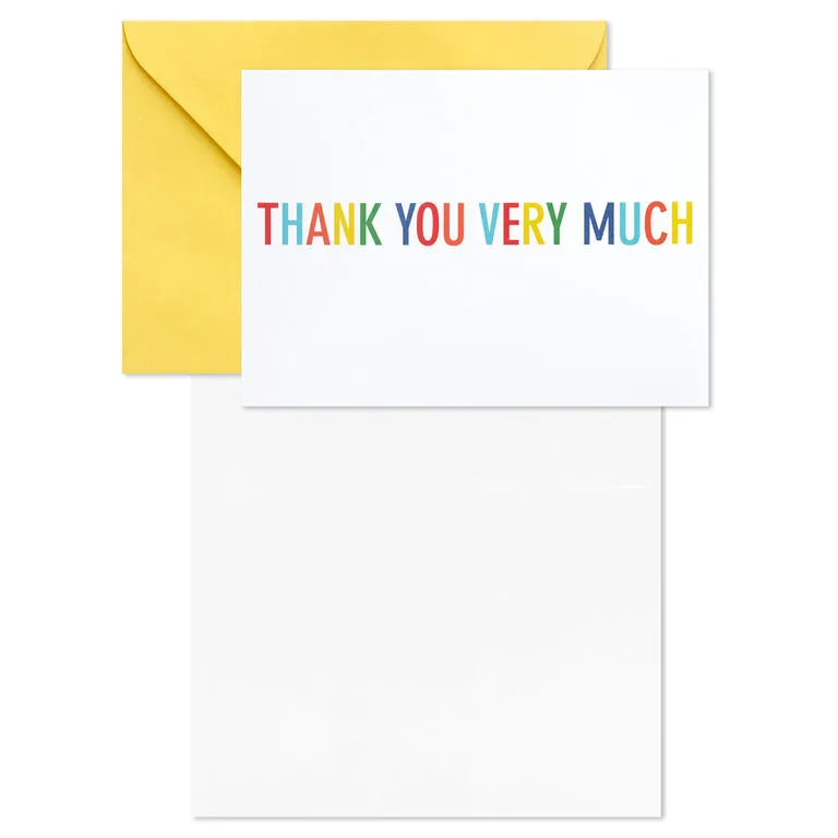 Hallmark Primary Colors Assorted Blank Thank-You Notes, Pack Of 48 - Image 3