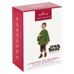 Hallmark Star Wars: Obi-Wan Kenobi™ A Princess And Her Droid Ornament -Hallmark shop Princess Leia Girl and Droid Lola Keepsake Ornament 2199QXE3297 04