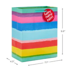 Hallmark Birthday Rainbow 8-Pack Gift Bags, Assorted Sizes And Designs 12 Hallmark Birthday Rainbow 8-Pack Gift Bags, Assorted Sizes And Designs -Hallmark shop Rainbow Birthday Gift Bags Assorted Sizes Designs 5EGB7427 05