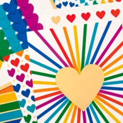 Hallmark Rainbow Hearts Boxed Blank Notes Assortment, Pack Of 24 -Hallmark shop Rainbow Hearts Assorted Boxed Blank Note Cards 5STZ1178 02