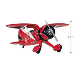 Hallmark Sky's The Limit Bulldog Racer Ornament 10 Hallmark Sky's The Limit Bulldog Racer Ornament -Hallmark shop Red Black White Airplane Keepsake Ornament 1999QXR8169 03