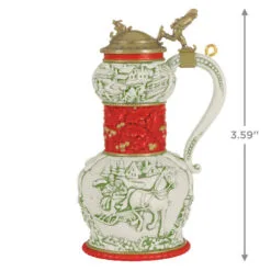 Hallmark Beer Stein Special Edition 2023 Ornament -Hallmark shop Red Green and Gold Beer Stein Keepsake Ornament 1999QGO2807 03