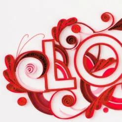 Hallmark With All My Heart Quilled Paper Handmade Love Card 13 Hallmark With All My Heart Quilled Paper Handmade Love Card -Hallmark shop Red Letters Quilled Paper Handmade Romantic Love Card 1299LAD2811 04