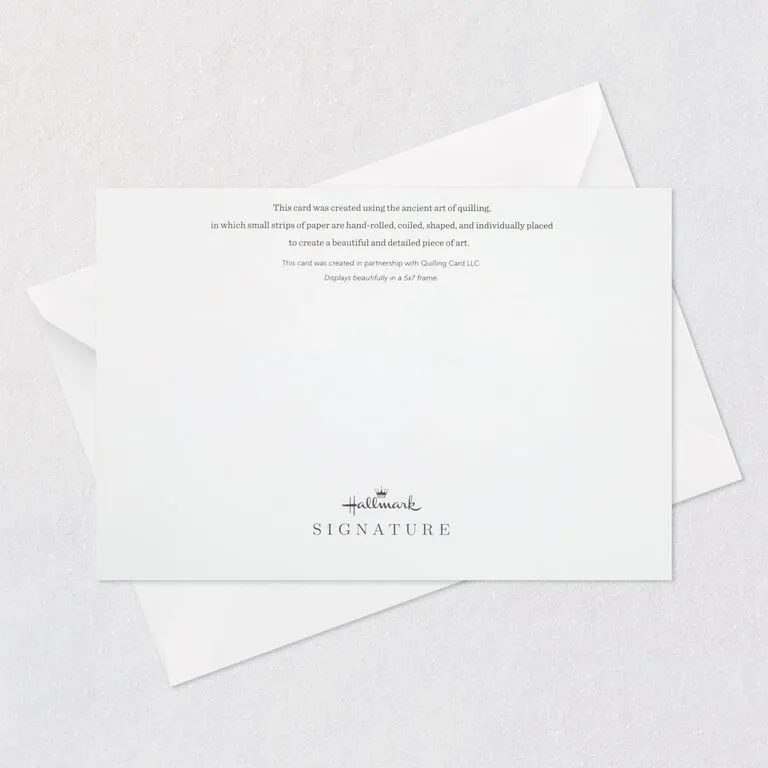 Hallmark With All My Heart Quilled Paper Handmade Love Card 9 Hallmark With All My Heart Quilled Paper Handmade Love Card - Image 7