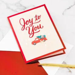 Hallmark Joy To You 3D Pop-Up Christmas Card -Hallmark shop Red Truck 3D PopUp Christmas Card 1299IXC7122 07