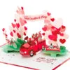 Hallmark Special Delivery 3D Pop-Up Valentine's Day Card -Hallmark shop Red Truck With Flowers 3D PopUp Valentines Day Card 1299IAV6066 01