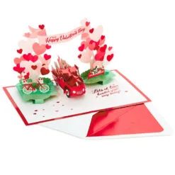 Hallmark Special Delivery 3D Pop-Up Valentine's Day Card -Hallmark shop Red Truck With Flowers 3D PopUp Valentines Day Card 1299IAV6066 03