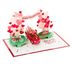 Hallmark Special Delivery 3D Pop-Up Valentine's Day Card -Hallmark shop Red Truck With Flowers 3D PopUp Valentines Day Card 1299IAV6066 04