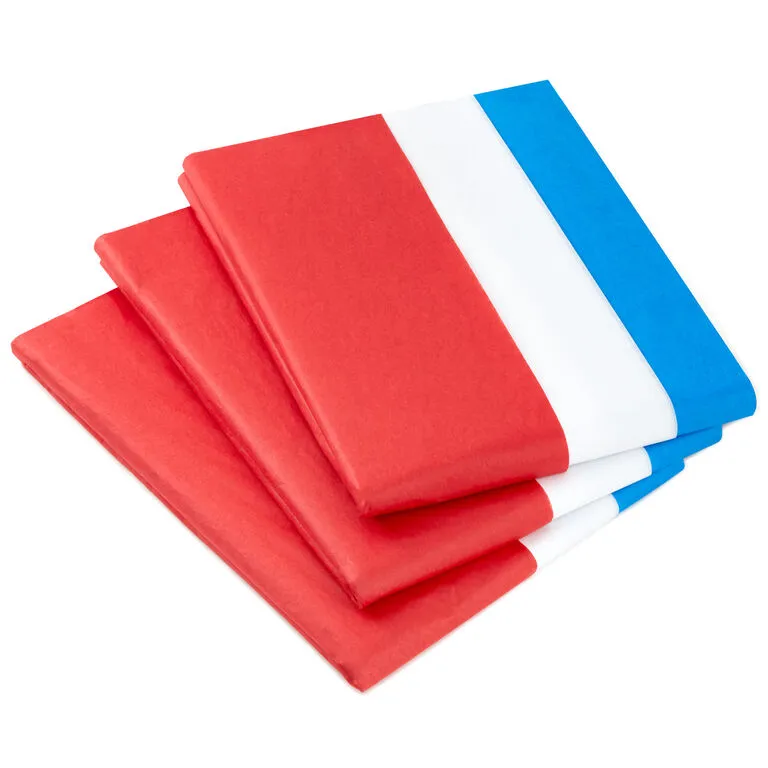 Hallmark Red/White/Blue 3-Pack Bulk Tissue Paper, 120 Sheets 3 Hallmark Red/White/Blue 3-Pack Bulk Tissue Paper, 120 Sheets