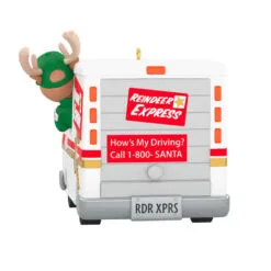Hallmark Grandma Got Run Over By A Reindeer Musical Ornament 14 Hallmark Grandma Got Run Over By A Reindeer Musical Ornament -Hallmark shop Reindeer Express Delivery Truck Keepsake Ornament 2199QGO2639 06