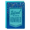 Hallmark 16" Retired And Admired Jumbo Retirement Card With Banner -Hallmark shop Retired Admired Retirement Card 1299CBG3022 01