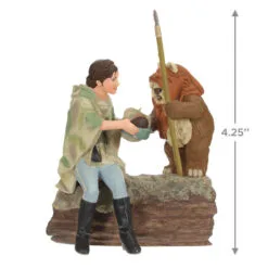 Hallmark Star Wars: Return Of The Jedi™ A Curious Encounter On Endor™ Ornament -Hallmark shop Return of the Jedi Wicket Ewok Keepsake Ornament 2699QXI7097 03