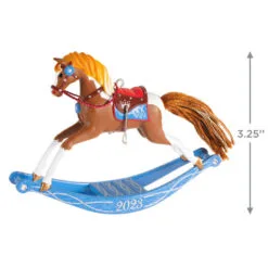 Hallmark Rocking Horse Memories 2023 Ornament -Hallmark shop Rocking Horse Keepsake Ornament 1799QXR8089 03
