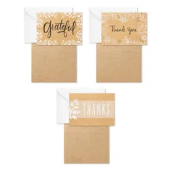 Hallmark Rustic Floral Boxed Blank Thank-You Notes Assortment, Pack Of 48 -Hallmark shop Rustic Floral Assorted Boxed ThankYou Cards 5STZ1160 02