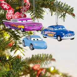 Hallmark Mini Disney/Pixar Cars Radiator Springs Pals Ornaments, Set Of 3 -Hallmark shop Sally Doc Hudson Ramone Cars Keepsake Ornaments 2999QXM9297 02