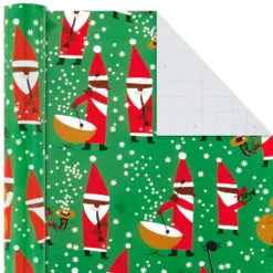 Hallmark Santa Fun 3-Pack Christmas Wrapping Paper Assortment, 120 Sq. Ft. 14 Hallmark Santa Fun 3-Pack Christmas Wrapping Paper Assortment, 120 Sq. Ft. -Hallmark shop Santa Fun Hallmark Mahogany Christmas Wrapping Paper 5JXW1037 06