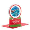 Hallmark Santa's Sleigh Snow Globe Musical 3D Pop-Up Christmas Card With Motion -Hallmark shop Santa Sleigh Snowglobe 3D PopUp Music Motion Christmas Card 1299XOD9985 01