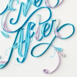 Hallmark Happily Ever After Quilled Paper Handmade Wedding Card 13 Hallmark Happily Ever After Quilled Paper Handmade Wedding Card -Hallmark shop Script Letters Quilled Paper Handmade Wedding Card 1299LAD9615 04