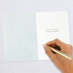 Hallmark Happily Ever After Quilled Paper Handmade Wedding Card 15 Hallmark Happily Ever After Quilled Paper Handmade Wedding Card -Hallmark shop Script Letters Quilled Paper Handmade Wedding Card 1299LAD9615 06