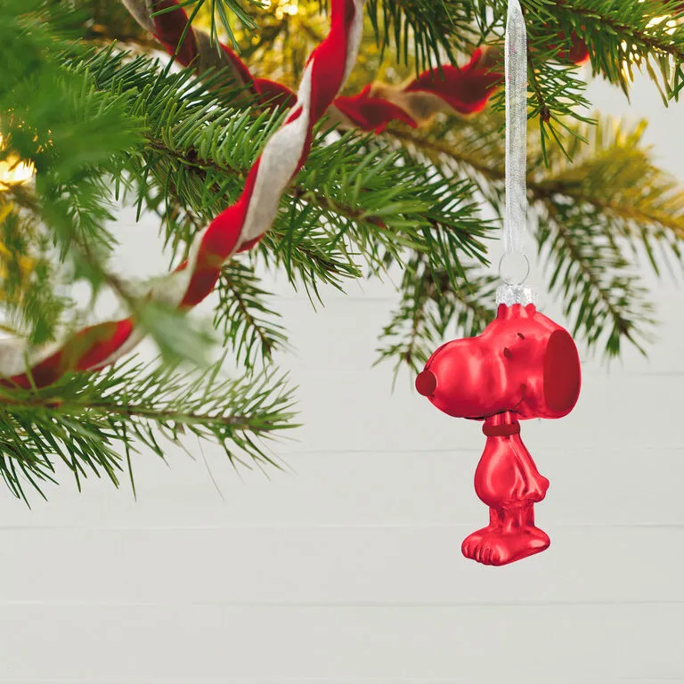 Hallmark The Peanuts® Gang Snoopy Glass Ornaments, Set Of 6 4 Hallmark The Peanuts® Gang Snoopy Glass Ornaments, Set Of 6 - Image 2