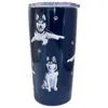 E&S Pets Siberian Husky Stainless Steel Tumbler, 20 Oz. -Hallmark shop Siberian Husky Dogs on Blue Stainless Steel Tumbler 11540 01