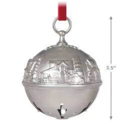 Hallmark Ring In The Season Metal Bell Ornament -Hallmark shop Silver Jingle Bell Keepsake Ornament 2699QXR8139 03