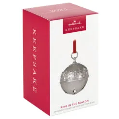 Hallmark Ring In The Season Metal Bell Ornament -Hallmark shop Silver Jingle Bell Keepsake Ornament 2699QXR8139 04