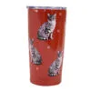 E&S Pets Silver Tabby Cat Stainless Steel Tumbler, 20 Oz. 2 E&S Pets Silver Tabby Cat Stainless Steel Tumbler, 20 Oz. -Hallmark shop Silver Tabby Cats on Red Stainless Steel Tumbler 1169 01