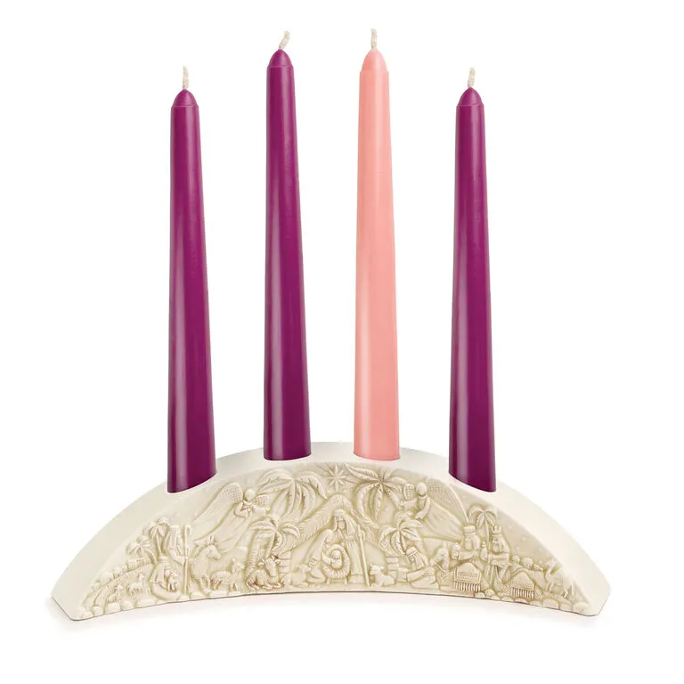 Small Nativity Advent Candle Holder 5 Small Nativity Advent Candle Holder - Image 3