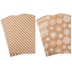 Hallmark Snowflakes And Stripes 12-Pack Designed Brown Shirt Boxes 11 Hallmark Snowflakes And Stripes 12-Pack Designed Brown Shirt Boxes -Hallmark shop Snowflakes and Stripes 12Pack Designed Shirt Boxes 5XBC1123 05