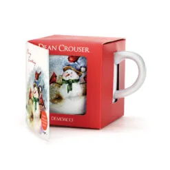 Winter Friends Mug And Matching Card -Hallmark shop Snowman and Cardinals Mug With Card 2020220254 03