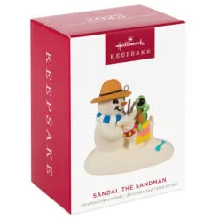 Hallmark Sandal The Snowman Ornament -Hallmark shop Snowman on Beach Keepsake Ornament 1799QXR8097 04