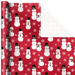 Hallmark Snow Merry 3-Pack Foil Christmas Wrapping Paper Assortment, 60 Sq. Ft. 14 Hallmark Snow Merry 3-Pack Foil Christmas Wrapping Paper Assortment, 60 Sq. Ft. -Hallmark shop Snowmen and Plaid Foil Christmas Wrapping Paper 5JXW1061 06