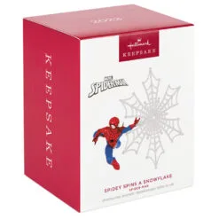 Hallmark Marvel Spider-Man Spidey Spins A Snowflake Ornament -Hallmark shop Spiderman Snowflake Keepsake Ornament 1999QXI7467 04