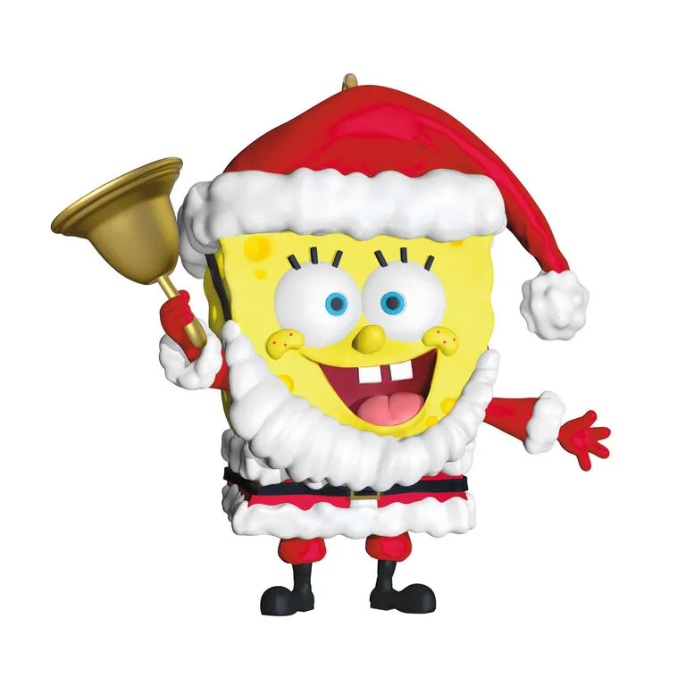 Hallmark Nickelodeon SpongeBob SquarePants Santa Ornament 3 Hallmark Nickelodeon SpongeBob SquarePants Santa Ornament
