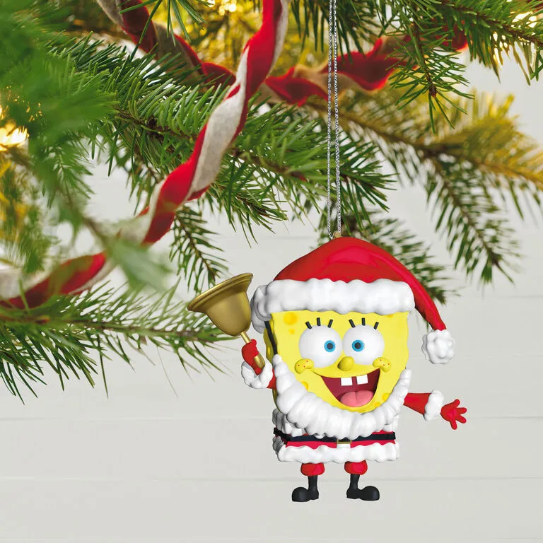 Hallmark Nickelodeon SpongeBob SquarePants Santa Ornament 4 Hallmark Nickelodeon SpongeBob SquarePants Santa Ornament - Image 2