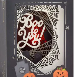 Hallmark Boo To You Musical 3D Pop-Up Halloween Card With Light 15 Hallmark Boo To You Musical 3D Pop-Up Halloween Card With Light -Hallmark shop Spooky Graveyard 3D PopUp Music Light Halloween Card 1099HJD5002 05