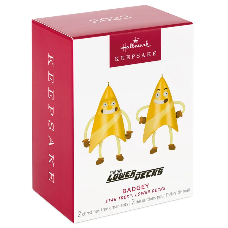 Hallmark Star Trek™: Lower Decks Badgey Ornaments, Set Of 2 6 Hallmark Star Trek™: Lower Decks Badgey Ornaments, Set Of 2 - Image 4