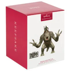 Hallmark Star Wars: The Book Of Boba Fett™ Riding Into The Battle Ornament -Hallmark shop Star Wars Boba Fett on Rancor Keepsake Ornament 2499QXI7087 04