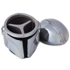 Hallmark Star Wars: The Mandalorian™ Helmet Sculpted Ceramic Caddy -Hallmark shop Star Wars Mandalorian Sculpted Helmet Ceramic Jar 1SHP2163 03