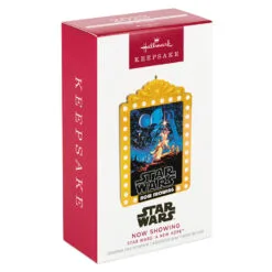 Hallmark Star Wars: A New Hope™ Now Showing Ornament With Light -Hallmark shop Star Wars Movie Poster Keepsake Ornament 2499QXI7149 04