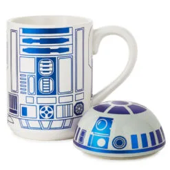 Hallmark Star Wars™ R2-D2™ Mug With Sound, 14 Oz. -Hallmark shop Star Wars R2D2 Ceramic Mug With Sound Effects Lid 1SHP2166 03