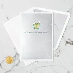 Hallmark Star Wars: The Mandalorian™ Grogu™ Warm Wishes 3D Pop-Up Holiday Card -Hallmark shop Star Wars The Mandalorian Grogu 3D PopUp Holiday Card 1499XXH9985 06