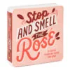 Hallmark Stop And Smell The Rosé: 20 Coasters Celebrating Friends (And Wine) Book -Hallmark shop Stop and Smell the Ros Book With Coasters 1BOK1574 01