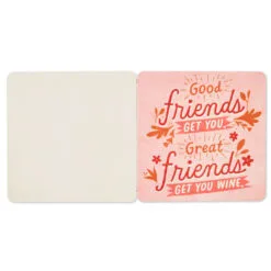 Hallmark Stop And Smell The Rosé: 20 Coasters Celebrating Friends (And Wine) Book -Hallmark shop Stop and Smell the Ros Book With Coasters 1BOK1574 04