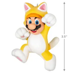 Hallmark Nintendo Super Mario™ Powered Up With Mario Cat Ornament 10 Hallmark Nintendo Super Mario™ Powered Up With Mario Cat Ornament -Hallmark shop Super Mario Cat Keepsake Ornament 1899QXR8199 03