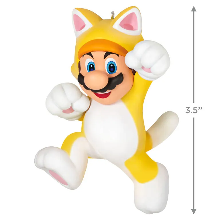 Hallmark Nintendo Super Mario™ Powered Up With Mario Cat Ornament 5 Hallmark Nintendo Super Mario™ Powered Up With Mario Cat Ornament - Image 3